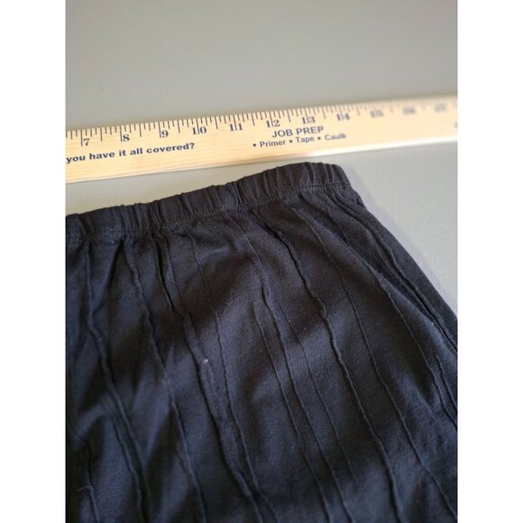 Habits Elastic Waist Textured Wide Leg Pants Womens Small Black - Picture 3 of 10